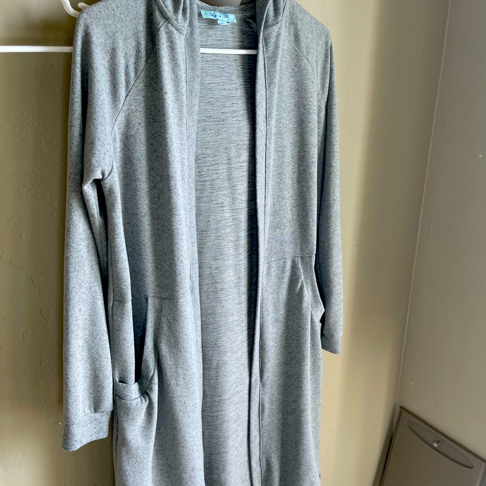 Light gray duster